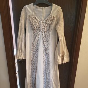 Vintage 1969 Flower Power Dress